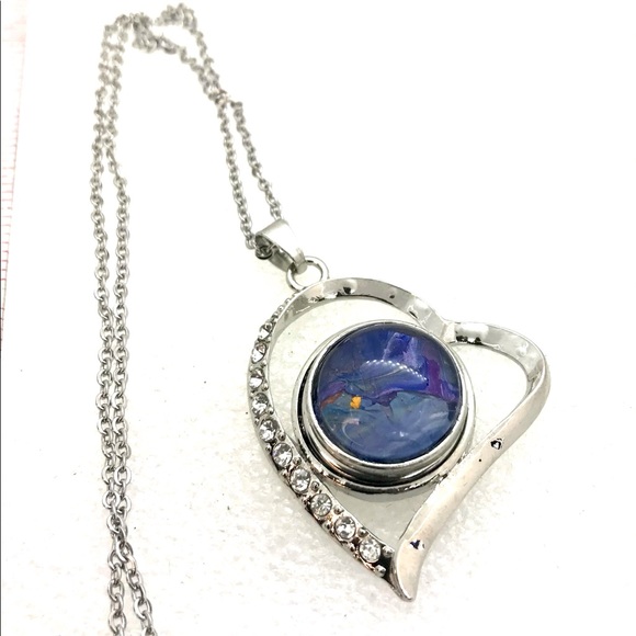 Heart Necklace Handmade 20mm snap SN20 - Picture 7 of 7